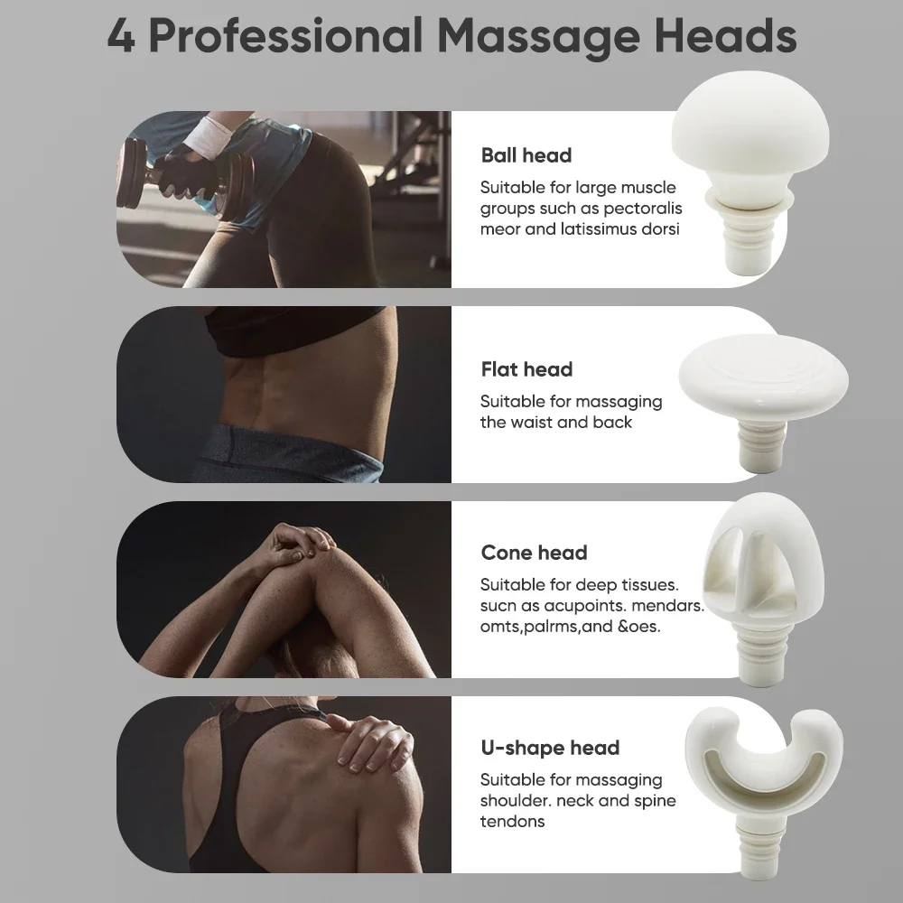 1500mah New Dropshiping Deep Tissue Percussion Massage Gun Professional Pistole Muscle Fascia Massaging Gun