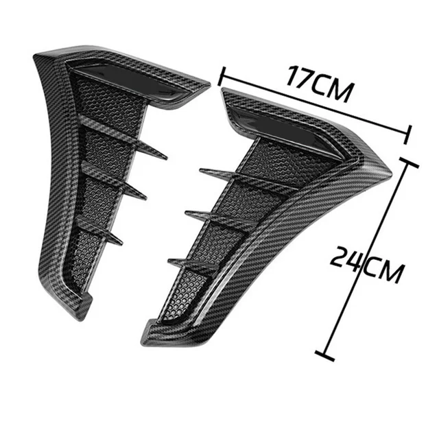Prese D'Aria Decorativi Per Auto - Adesivi Universali In Plastica ABS, Colore Rosso - Foto 3