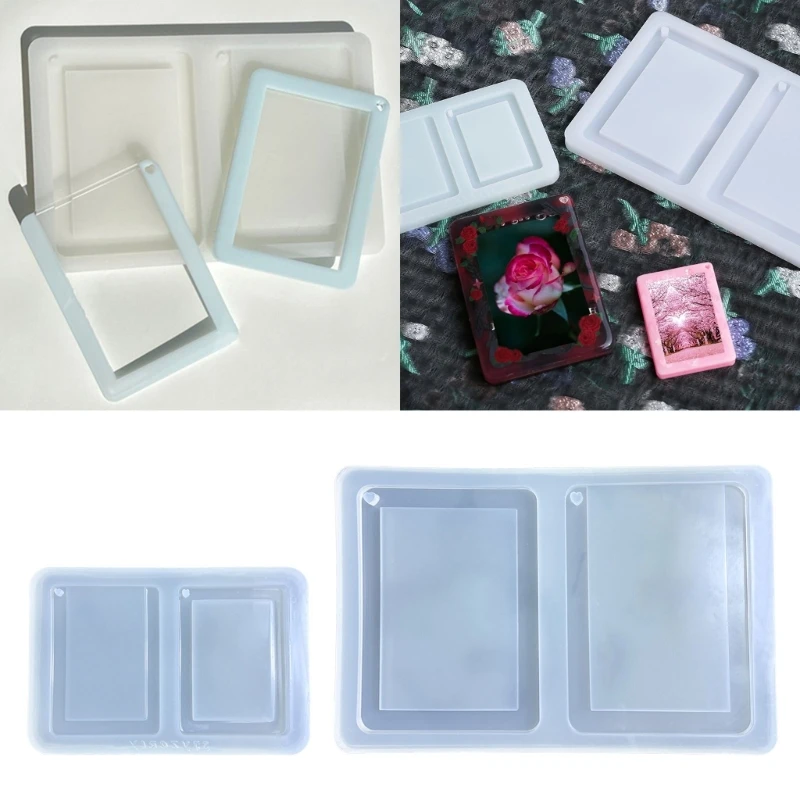 Mirror Photo Frame Silicone Mold Jewelry Epoxy Resin Casting Jewelry Tool Making Diy Craft Home Decorations Dropship diy jewelry storage box epoxy resin casting silicone mold craft tools dropship