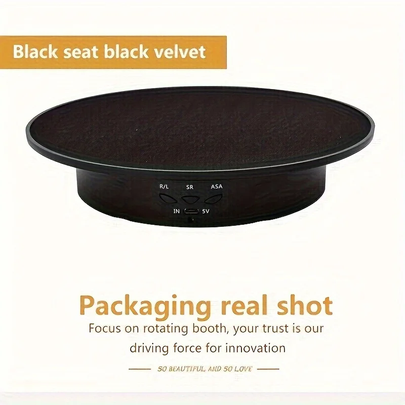 20 cm/7.87 inch Electric Rotating Turntable for Photography,USB Powered 5V Motorized Display Stand,Low Noise 360-Degree Rotation