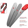 Woodworking Folding Saw, Small Handheld Saw SK9 Steel One-button Folding Design，Sharp Cutting Wood,Camping Steel Garden 3