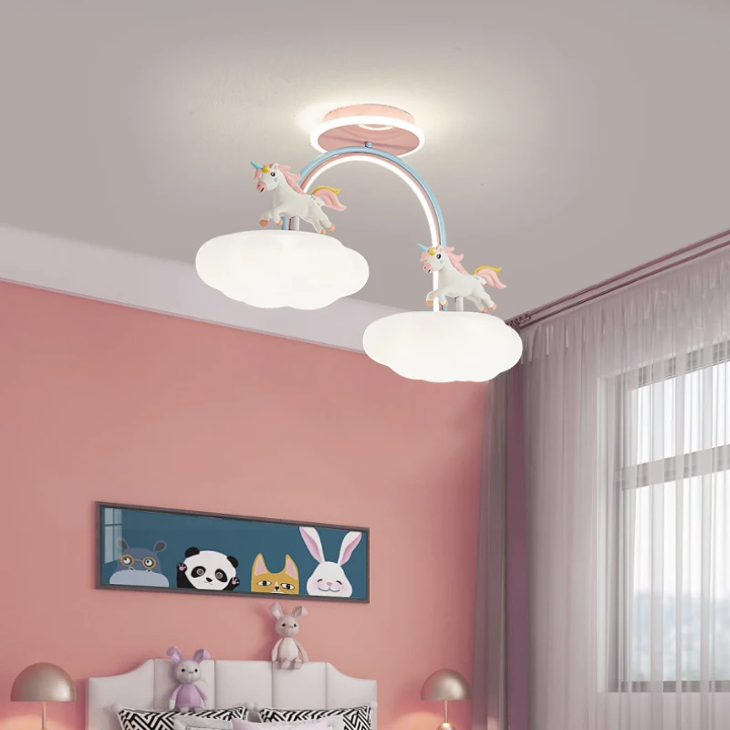 Nordic Minimalist Children's Room Ceiling Lamps Modern Romantic Girl  Bedroom Baby Room Eye Protection Ceiling Decor Lights Led - Ceiling Lights  - AliExpress