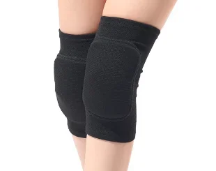 1 Pair Thickened Sponge Knee Brace Sports Compression Knee Pads Elastic Knee Protector Support for Dancing Workout Training