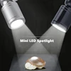 1W 3W Cabinet Mini LED Spotlight Jewelry Showcase Wine Counter Display Lighting Lamp 360 Degrees Rotatable Adjustable Spot Light 5