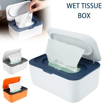Dispenser per salviette, contenitore antipolvere per salviette con coperchio, porta salviette multifunzionale per neonati, contenitore sigillato di grande capacità