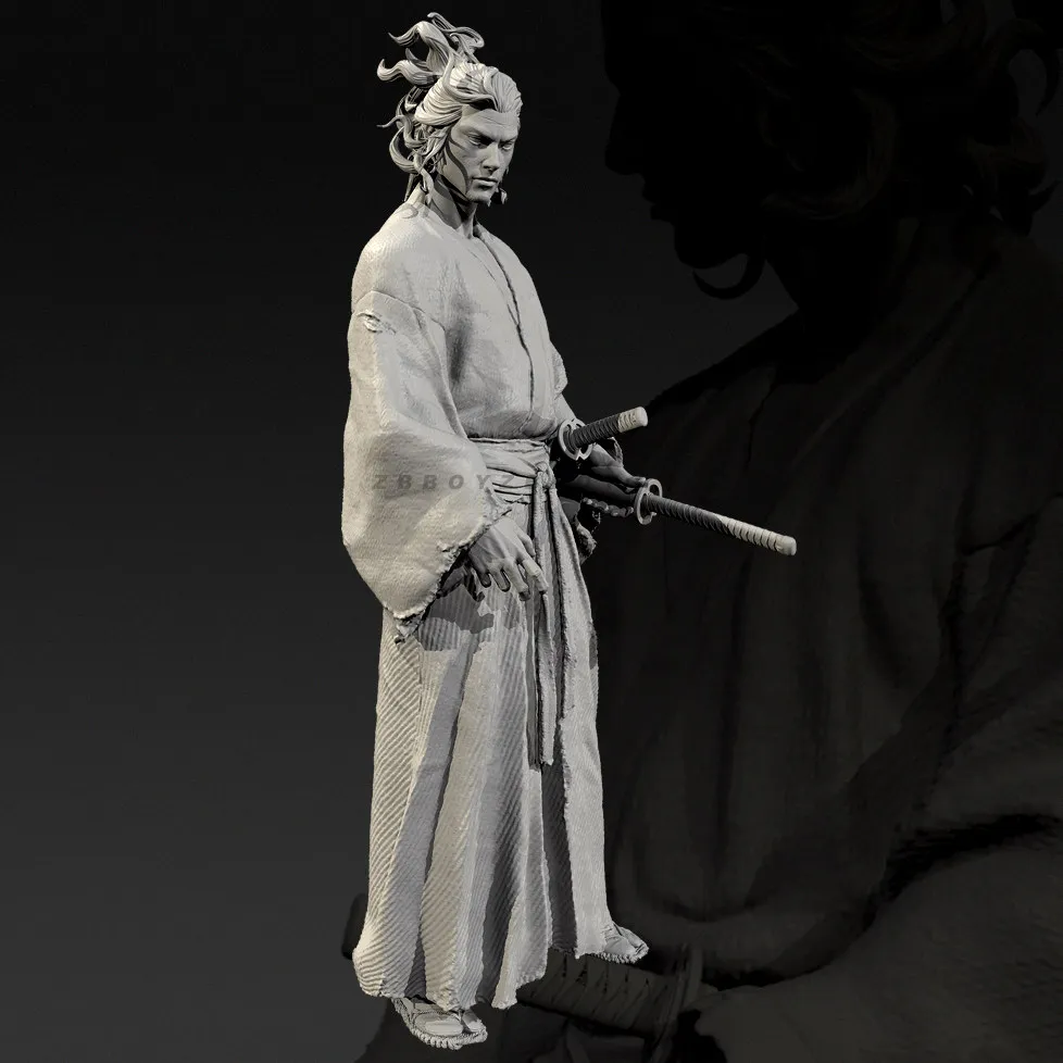 남자의 키 38mm 50mm 75mm 레진 군인 모델 키트 피규어 무색 및 자체 조립(3D 프린팅) TD-7741/3D