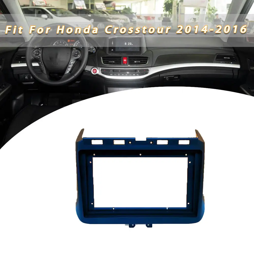 

【HOT SALE】Car Radio Fascia For Honda Crosstour 2014-2016 Auto Frame 9 inch 2Din MP5 Player Stereo Panel ABS Plastic