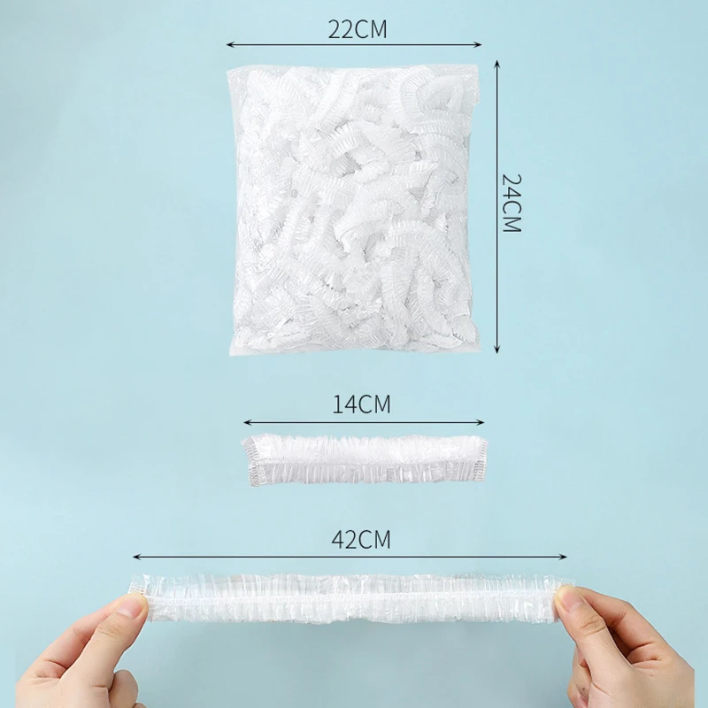 100 Reusable Food Storage Covers Keep Fresh Food Plastic Wrap Plate Clings Film