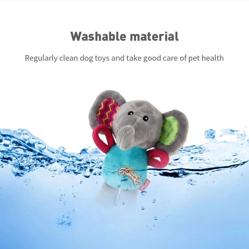 GiGwi Pet Toys Plush Friendz Series Washable Fleece Toy Plush Squeak Interactive  Bite Resistant Toys Irresistible to Dog Puppy 2