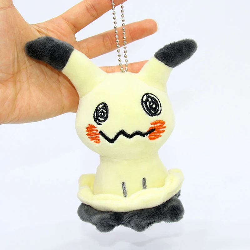 

10cm Anime Pokemon Cute Mimikyu Keychain Plush Stuffed Pikachu Gengar Cartoon Toys Soft Stuffed Animal Toy Doll Gift