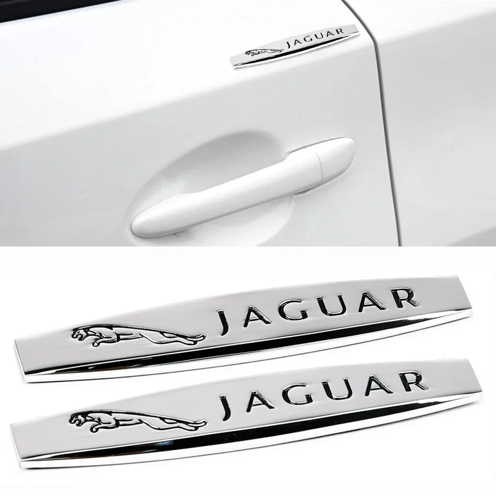 Металлические боковые наклейки на багажник автомобиля, 2 шт., для Jaguar XF XFL XJ XJL XE XEL XK XKR XJ6 I Pace F-pace E-pace F-type, автомобильные аксессуары