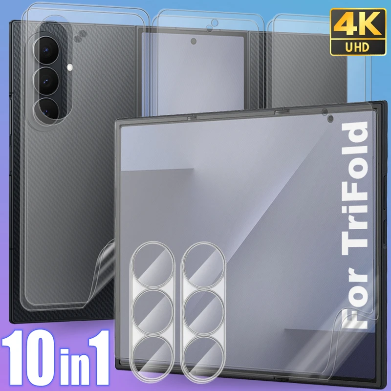 10-in-1 Full Coverage Screen Protector and Protective Film Set