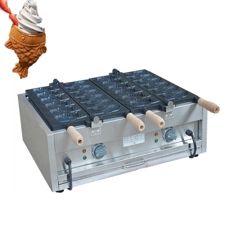 

Коммерческая машина для производства Taiyaki из нержавеющей стали с контролем температуры/Фотогалерея/производитель Taiyaki 110 В/220 В