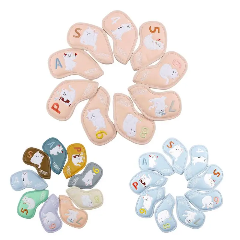 

Golf Club Head Covers Long Golf Headcovers With 4-9 P A S Tags Cat Image Golf Headcovers Driver Covers For Men Women Family