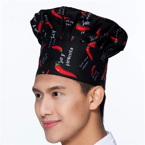 Gorro de Chef ajustable para hombre, gorro elástico de cocina, color negro,  liso, a rayas, para Catering, trabajo, restaurante - AliExpress