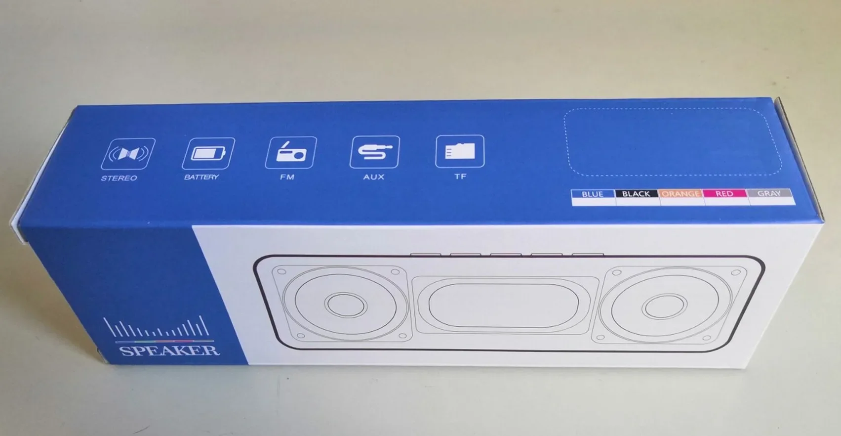 Mini haut-parleur Bluetooth coloré 5W et carte TF rouge