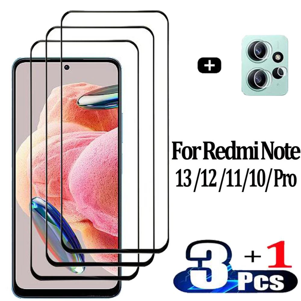 Anteriore Vetro Temperato Per Xiaomi Redmi Note 13 12 11 10 Pro 4G/5G Screen Protector Redmi Not 12 Pellicola Protettiva Note12 Pro+ Pellicola Note 12