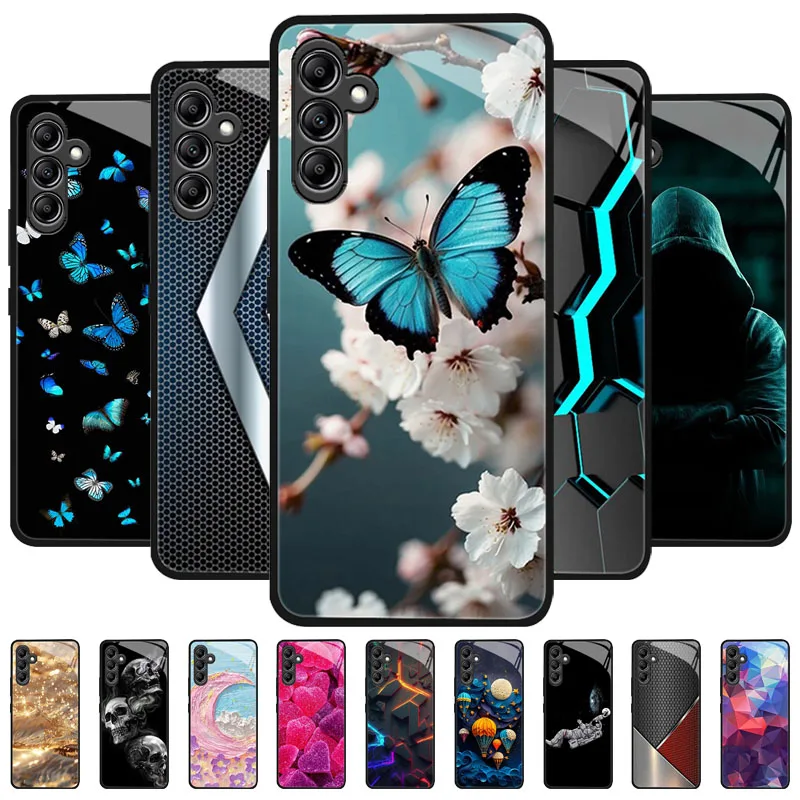 Luxury Tempered Glass Hard Back Bumper Case - Enhanced Protection & Sleek Design
