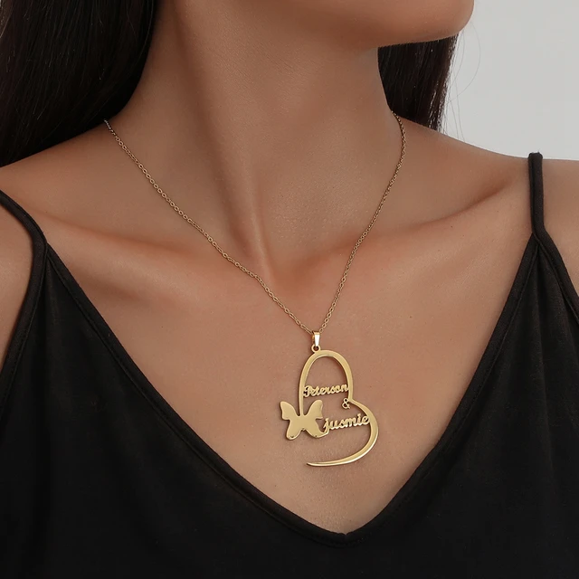 Personalized Stainless Steel Gold Name 