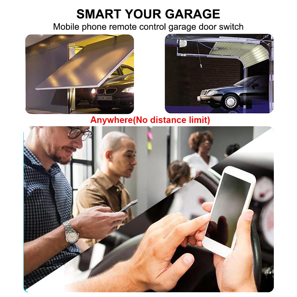 Пульт дистанционного управления гаражными воротами Tuya Smart Life |  AliExpress