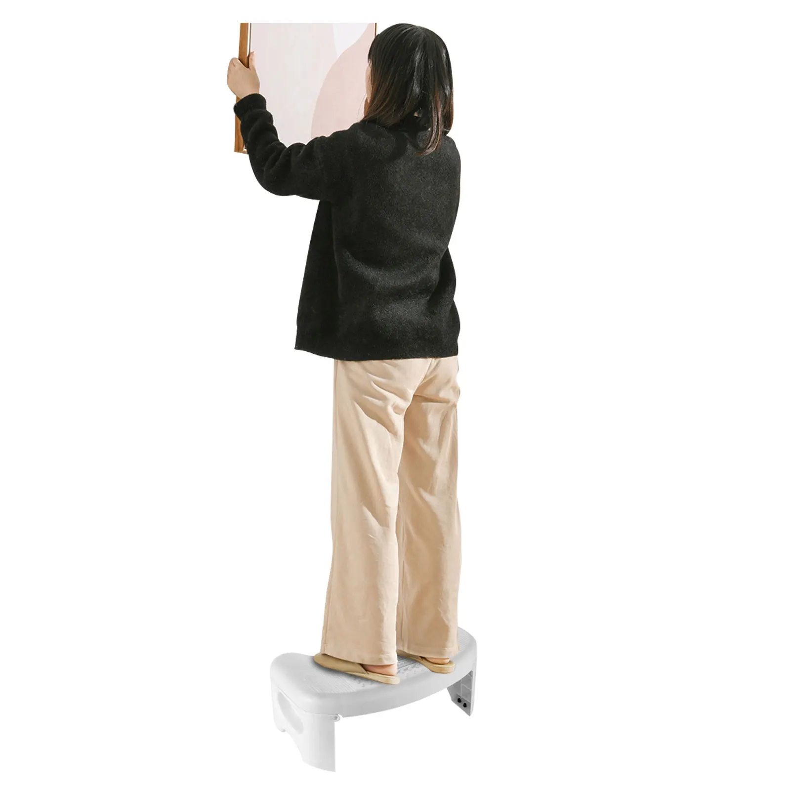 Foldable Toilet Stool Bathroom Footstool for Children Adults Toilets