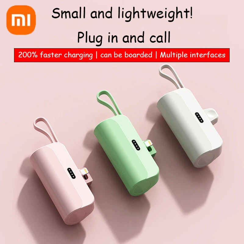 Xiaomi Mini Wireless Power Bank 30000mAh Capsule Large Capacity Portable Fast Charging External Battery For iPhone Type-c New 2