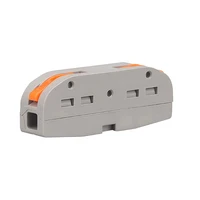 10PCS PCT-221 1 in 1 Out 2-Position Push-in Wire Connector Mini Fast Wiring Cable Splitter Universal Home Terminal Block 5