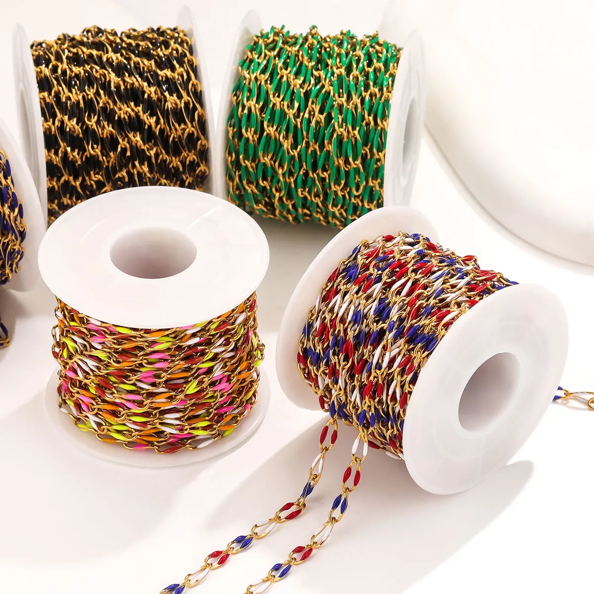 1 متر المينا الملتوية سلسلة الفولاذ المقاوم للصدأ...