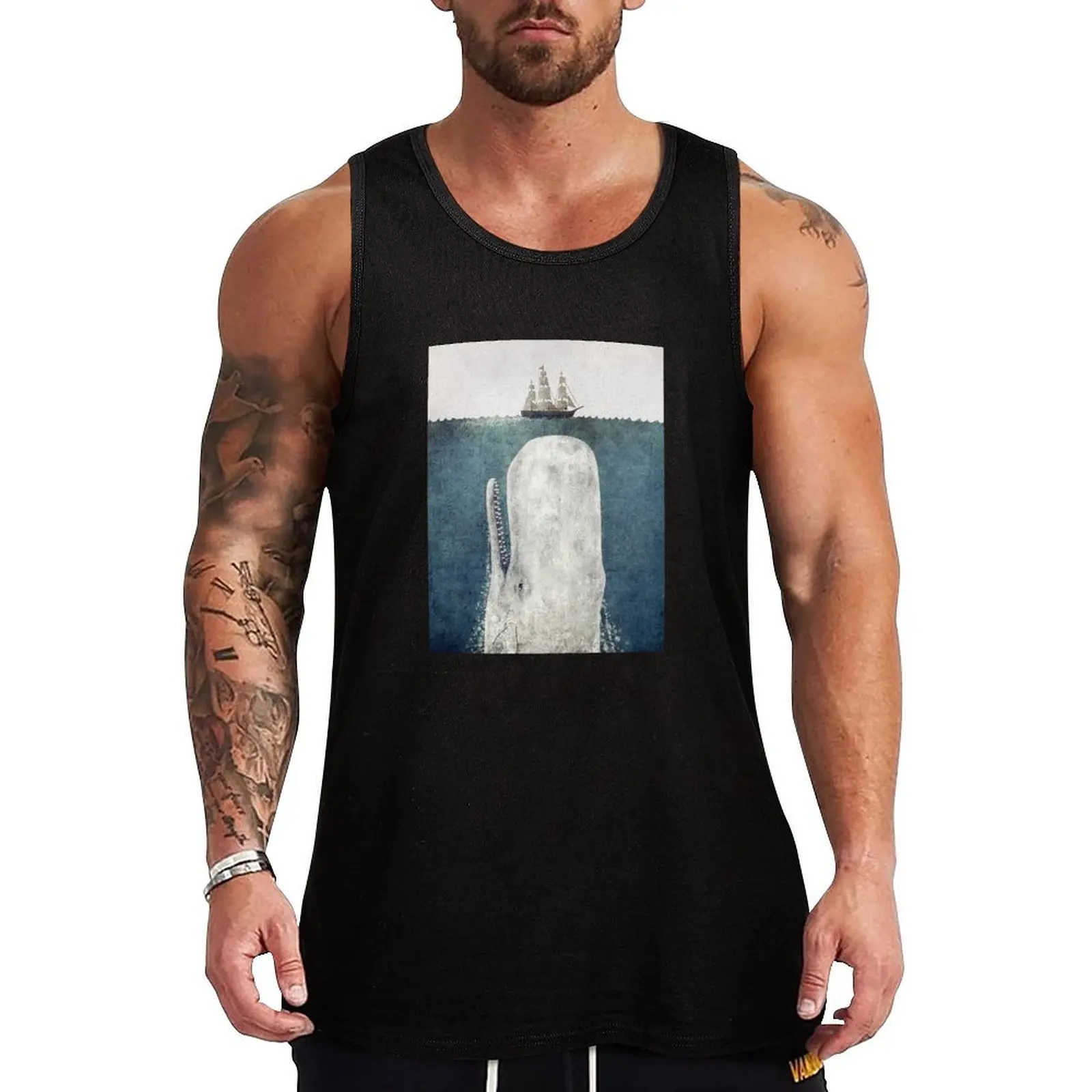 

The White Whale Tank Top gym anime clothes