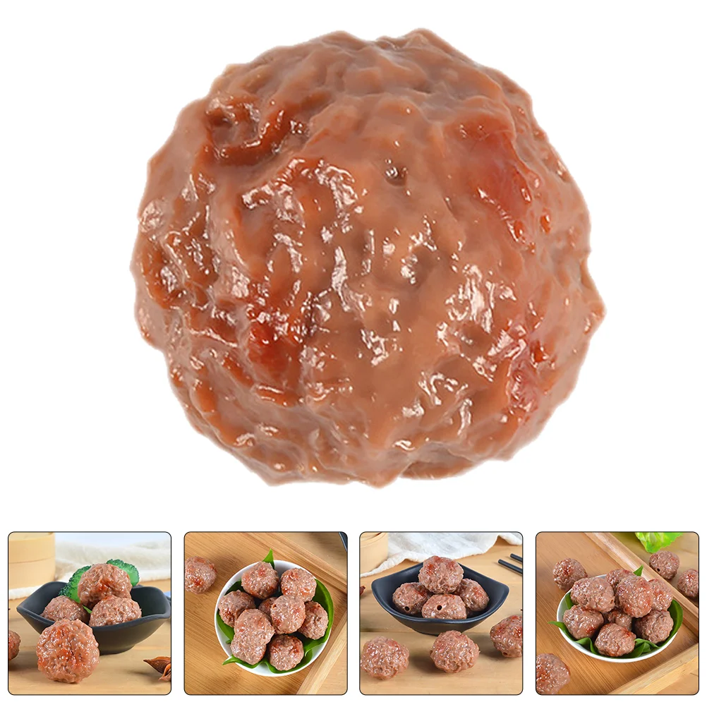 

6 шт. имитация мяса кухонный дисплей искусственная говядина мяч реалистичные говяжьи фрикаторы