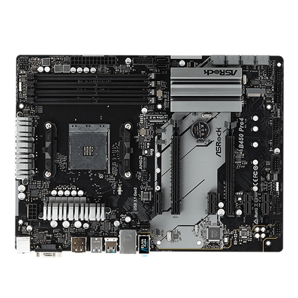 ASRock B450 PRO4 AMD B450 AM4 Motherboard For Ryzen 5/7/9/3 5600