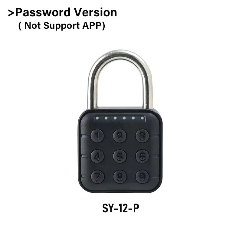 Smart Bluetooth Fingerprint Padlock with App Control and Waterproof Design