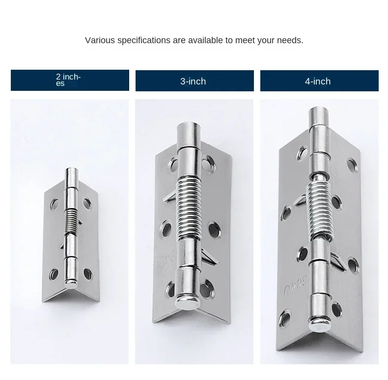 Description Picture 3 of itemDoor Hinges Cross Hinge Automatic Rebound Cabinet Cupboard Window Cabinet Jewelry Box with Spring Furniture Repair Hardware