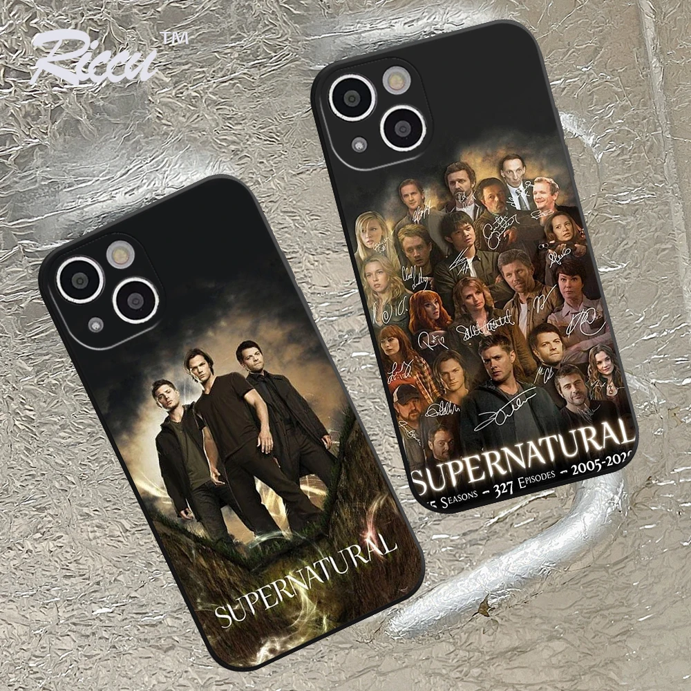 Per Iphone 14 Supernatural Tv Show Custodia Morbida Per Iphone 14 11 12Pro 8 7 Plus X 13Pro Max Xr Xs Cover