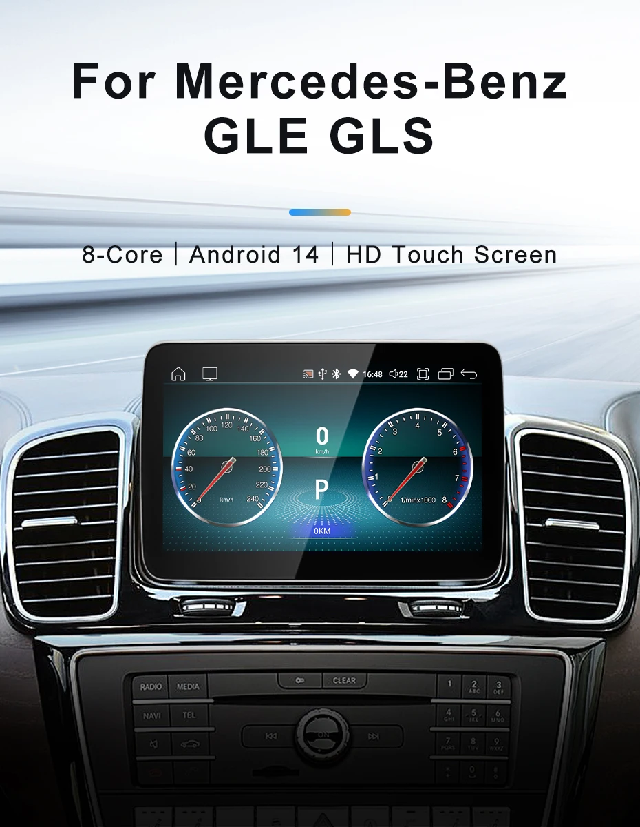 New Car Multimedia Wireless Android AUTO CarPlay 8.4inch Screen For Mercedes Ben