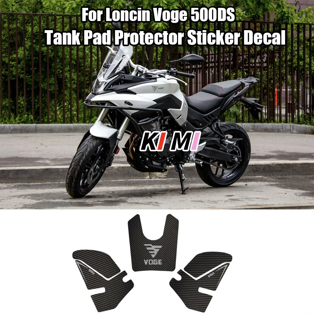 Motorcycle Tank Pad Protector Waterproof Sticker Decal Gas Knee Grip Tank Traction Pad Side For Loncin Voge 500DS DS500 500 DS grip strength for days sloth funny climbing shower curtain bathroom and shower washable waterproof fabric shower curtain