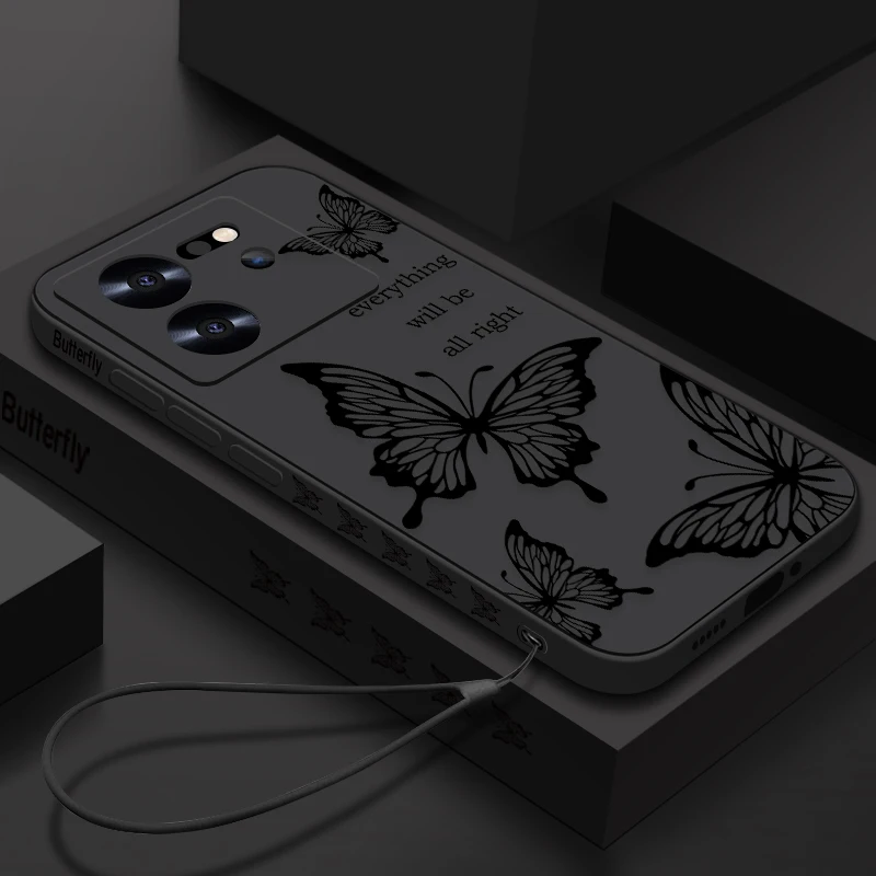 Butterfly Lanyard Phone Case with Enhanced Protection