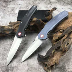 EDC couteau de poche lame D2 tranchant et pliable, manche G10, haute dureté, plein air, survie, Camping, chasse, pêche, fruits, outils multiples 