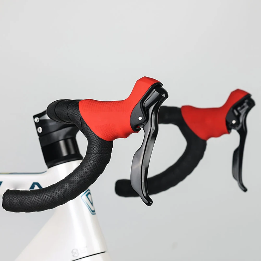 Bicycle Shift Lever Road Bike Shift Brake Lever Covers Bicycle Silicone Bracket For SENSAH 7/8/9/10/11/12 Speed Silica Gel Brake Lever Hoods