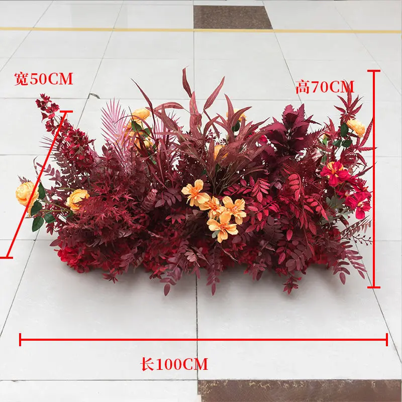 

Romance Wedding Artificial Flower Decorations Wedding Party Welcome Area Background Scene Layout Pendants Supplies