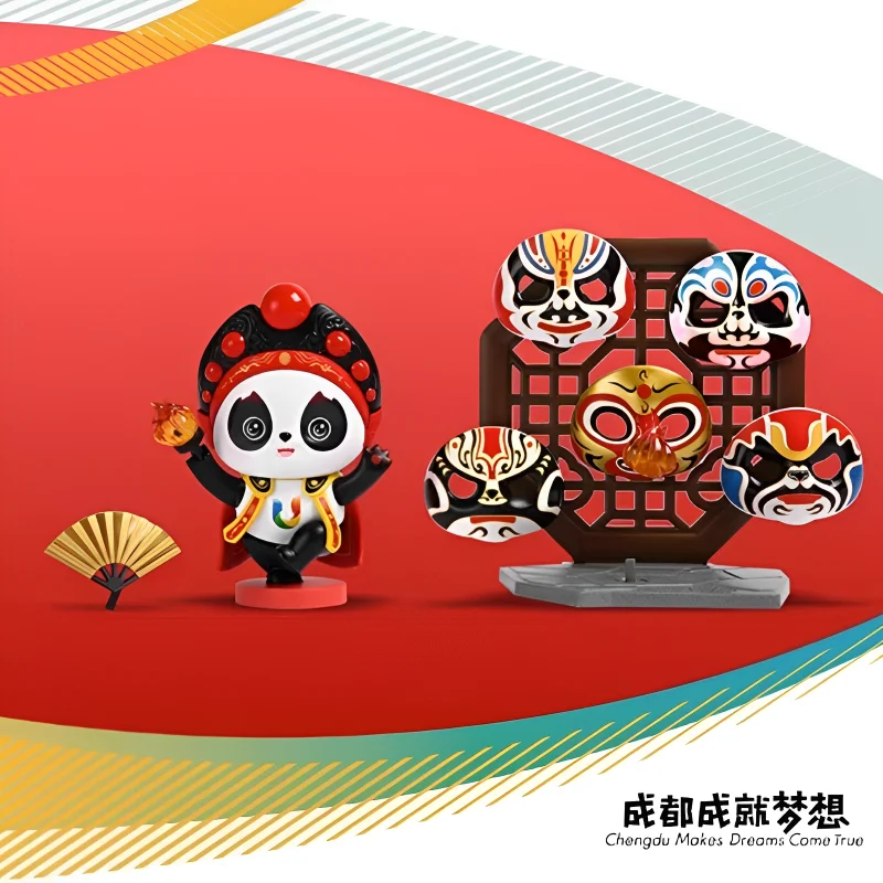 

Classic Sichuan Opera Face Changing Doll Toy Panda Blind Box Decoration Handmade Rongbao Mascot Souvenir Jewelry Gift Set