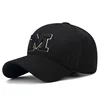 Brand New M Letter Gold Thread Embroidery Elastic Pineapple Cloth Material Thick and Durable High Quality Baseball Cap 4