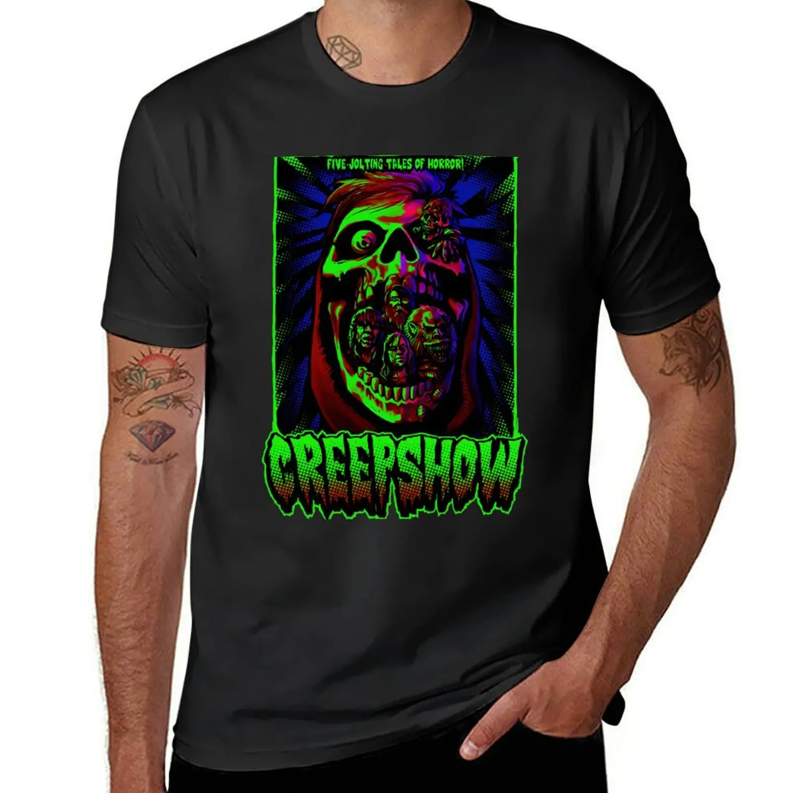 

Creepshow Five Jolting Tales Of Horror T-shirt summer tops vintage men t shirt