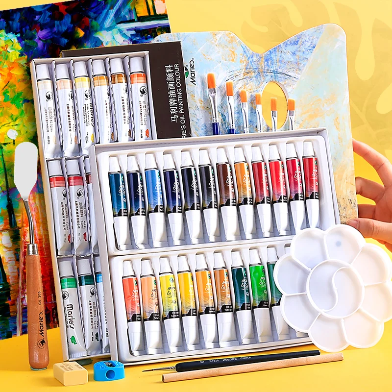 12/18/24 Colors Professional Oil Paints Colors Painting Drawing Pigments Art Supplies Art Set Oil Painting Set oil paint