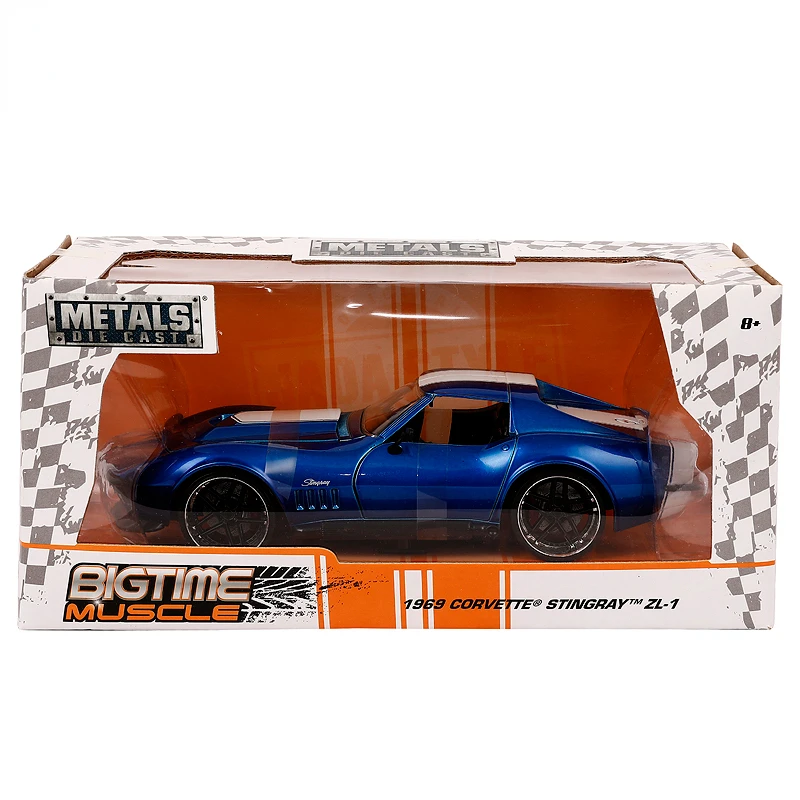 

1:24 1969 Corvette Stingray ZL1 Muscle sports car High Simulation Diecast Metal Alloy Model Car Toys for Kids Gift Collection