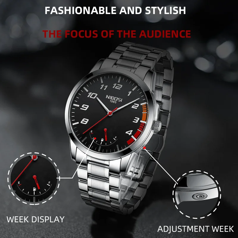 Male Quartz Watch for Men Business Watches Luminous Military Waterproof Car Wheel Clock_voghion.com