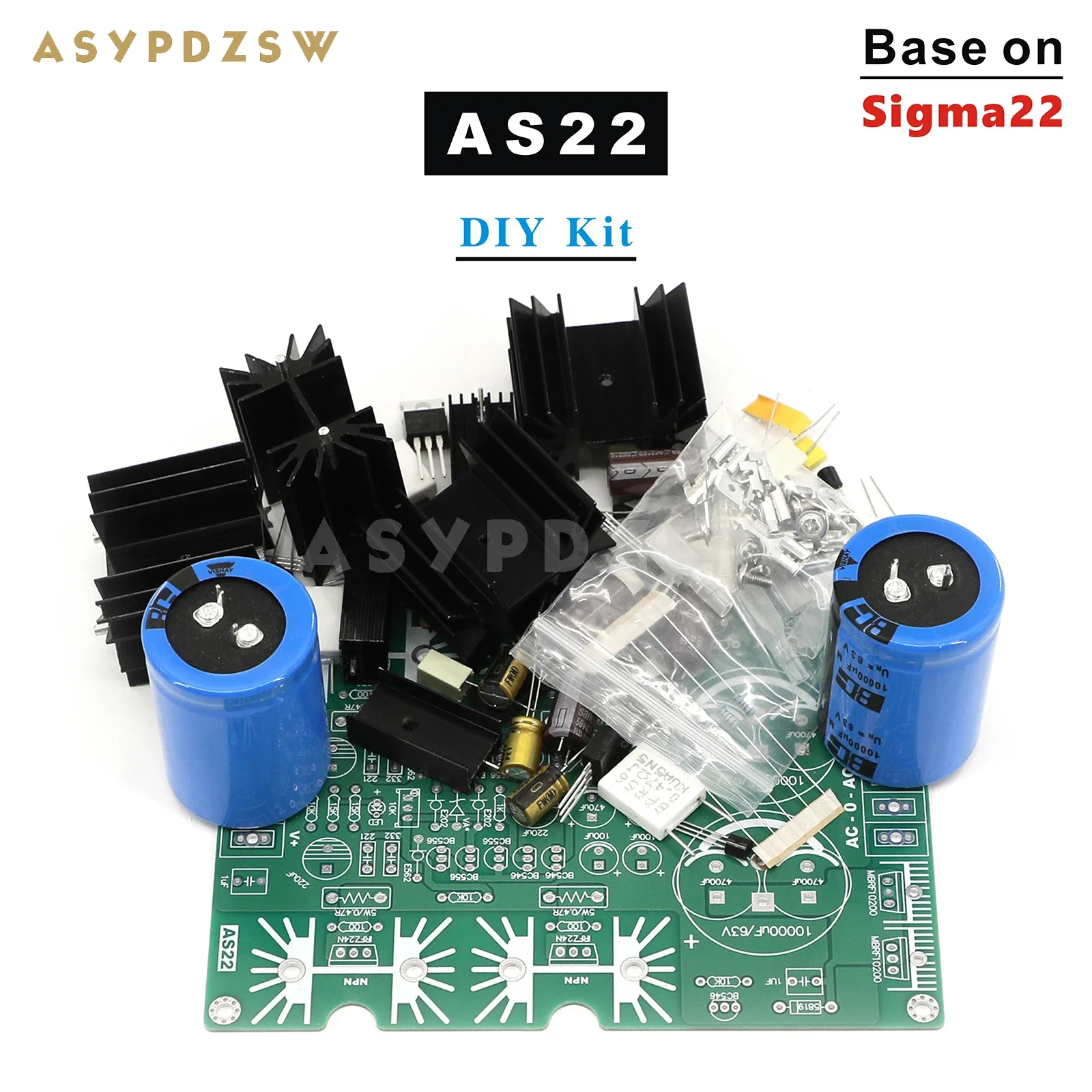 AS22 Dual Voltage Ultra low noise servo power supply Base on Sigma 22 DIY kit/Finished board 4