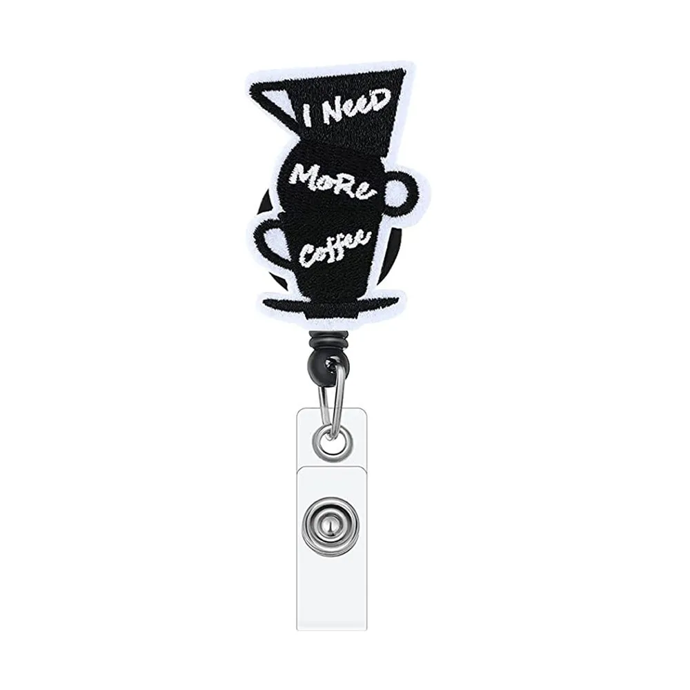 Newest Cool Felt Ghost All Saints' Day Badge Reel Retractable ID