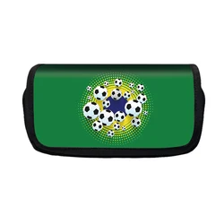 Trendy Sports Print Pencil Box for Kids and Teens - Fashionable Stationery Storage Bag Gift (FgqbbFootbally01w)