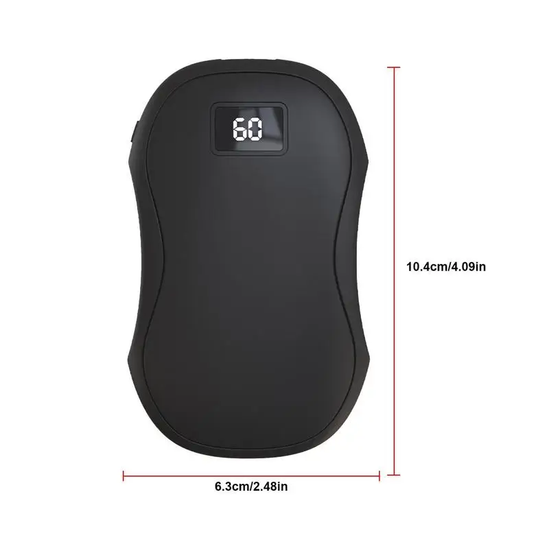 2-in-1 Digital Display Hand Warmer Portable USB Charging Power Bank Three Gear Temperature Adjustable Heater